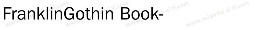 FranklinGothin Book字体转换